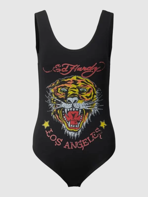 Ed Hardy Body Mit Label- Und Motiv-Print Modell ‘TIGER’ – Schwarz 3