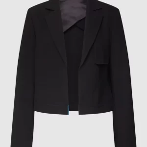 Comma Cropped Blazer Mit Reverskragen – Schwarz 9