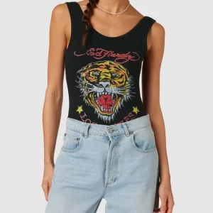 Ed Hardy Body Mit Label- Und Motiv-Print Modell ‘TIGER’ – Schwarz 13