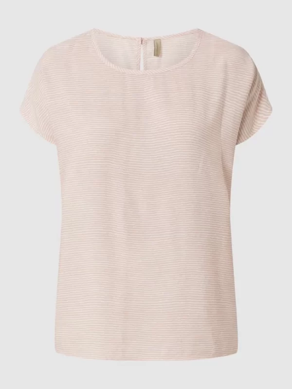 Soyaconcept Shirt Aus Viskose Mit Streifenmuster – Rosé 3