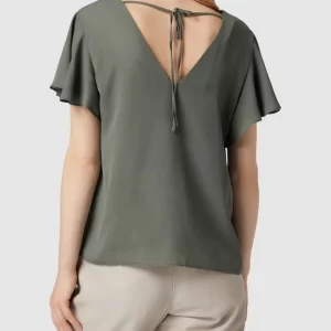 Jake*s Collection Bluse Mit Volantärmeln – Khaki 15