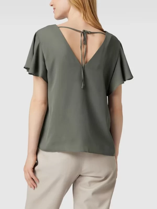 Jake*s Collection Bluse Mit Volantärmeln – Khaki 6