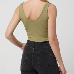 Calvin Klein Jeans Crop Top Mit Stretch-Anteil – Olivgrün 15