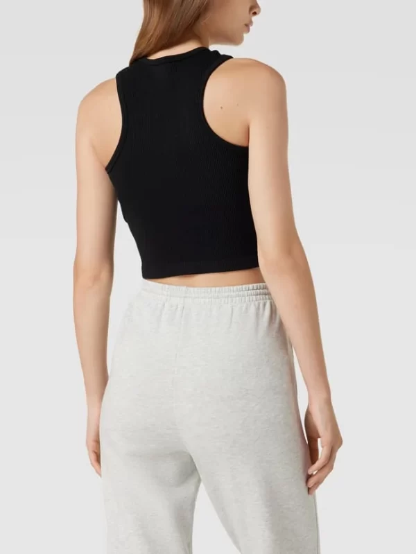 Only Crop Top In Ripp-Optik – Schwarz 6