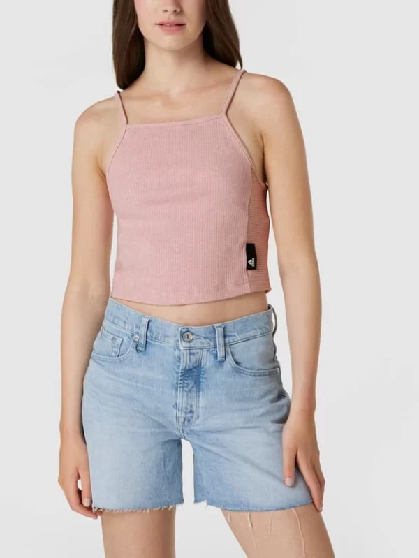 ADIDAS SPORTSWEAR Crop Top In Ripp-Optik – Rosa 5