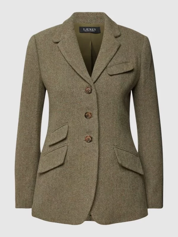 Lauren Ralph Lauren Blazer Mit Allover-Muster Modell ‘DRAYA-BLAZER’ – Haselnuss Braun 3