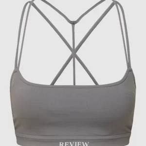 REVIEW Crop Top Mit Gekreuztem Rücken – Stein 9