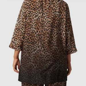 Marina Rinaldi PLUS SIZE Bluse Mit Allover-Animal-Print Modell ‘Farina’ – Schwarz 15