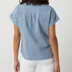 Montego Bluse Aus Seersucker – Dunkelblau 15