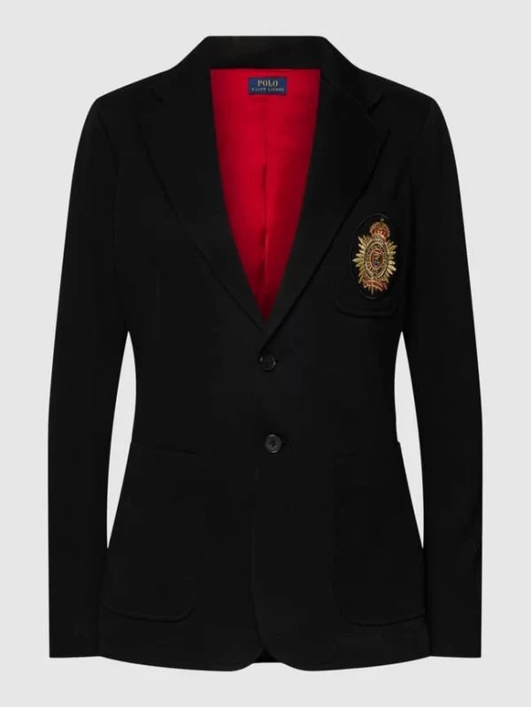 Polo Ralph Lauren Blazer In Strick-Optik – Schwarz 3