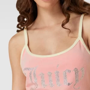 Juicy Couture Crop Top Mit Ziersteinbesatz Modell ‘CONTRAST TYRA’ – Rosa 11