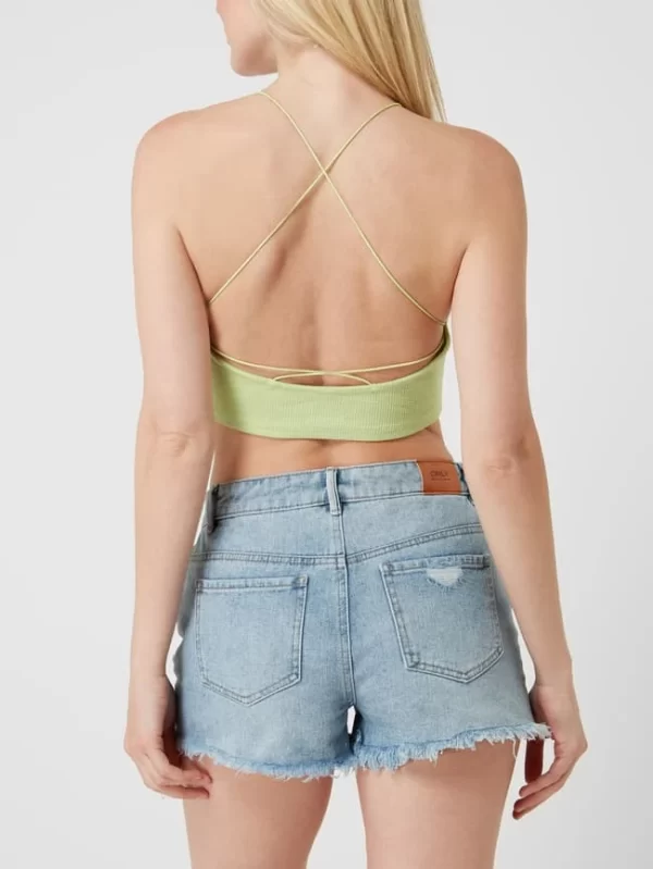 Only Crop Top Mit Gekreuzten Spaghettiträgern Modell ‘Jade’ – Grün 6