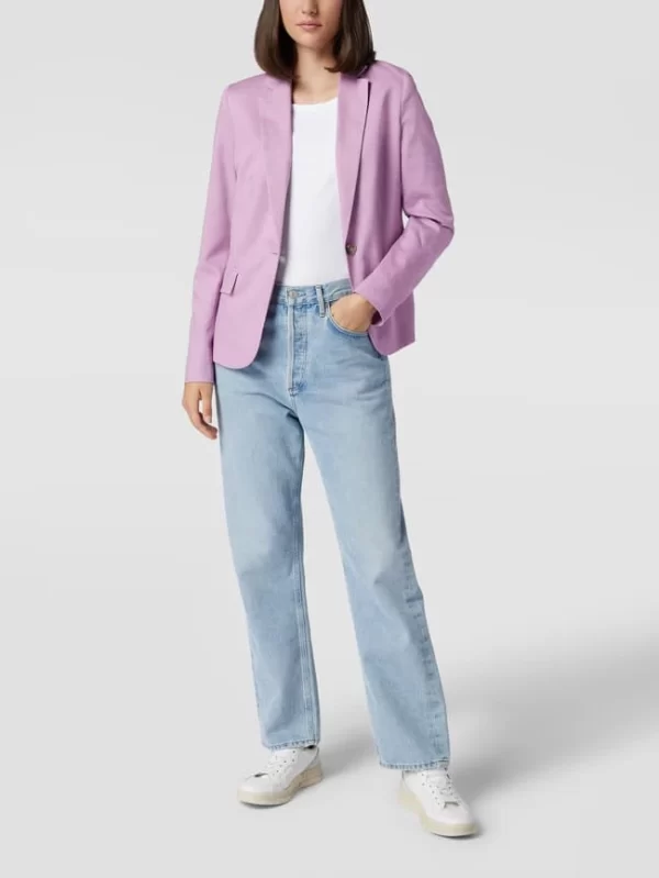 Jake*s Collection Blazer Mit Reverskragen – Lila 1