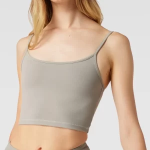 REVIEW Crop Top Mit Spaghettiträgern – Khaki 11