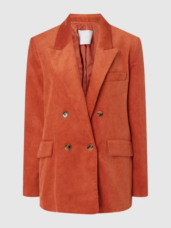 Mango Blazer Aus Cord Modell ‘Hailey’ – Orange 1