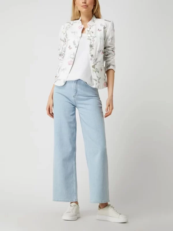 White Label Blazer Mit Floralen Stickereien – Offwhite 1