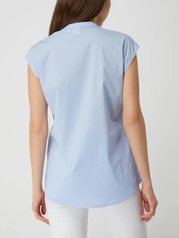 Emily Van Den Bergh Blusenshirt Mit Stretch-Anteil – Hellblau 6