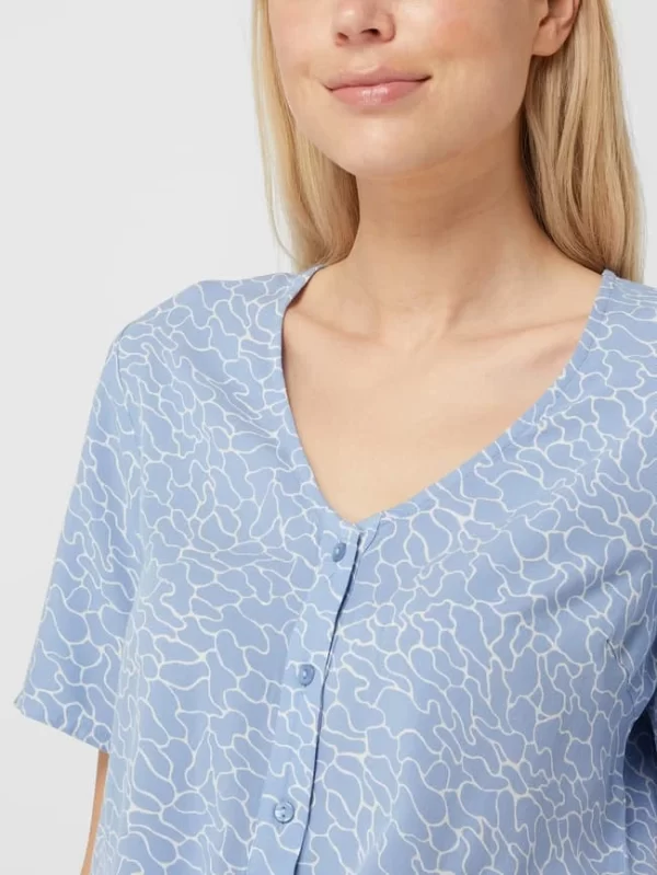 Pieces Bluse Mit Knotendetail Modell ‘Nya’ – Hellblau 4