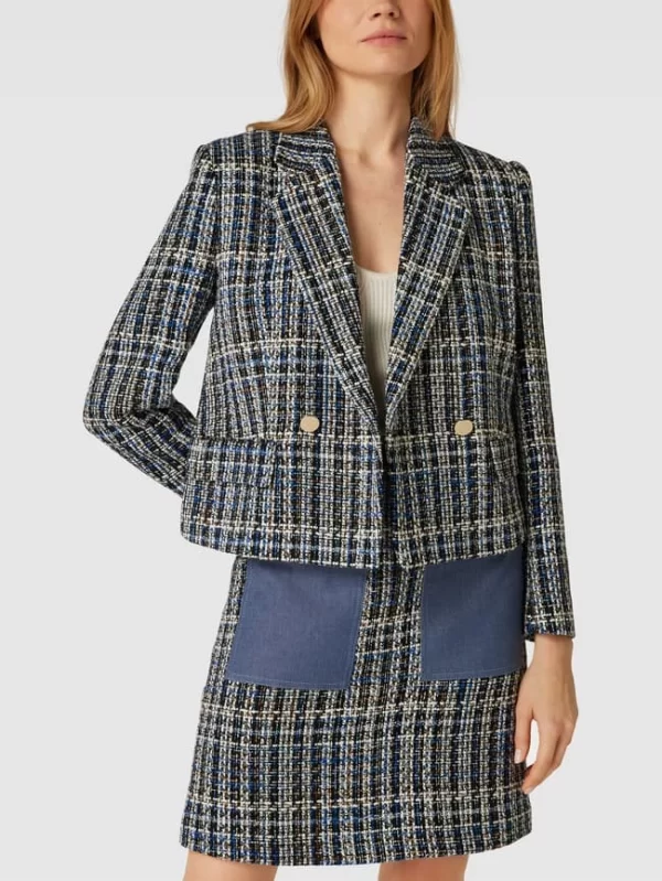 BOSS Blazer Mit Allover-Muster Modell ‘Jokasa’ – Blau 5