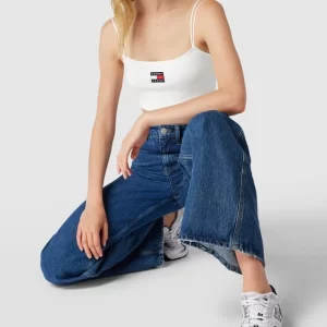 Tommy Jeans Crop Top Mit Label-Patch Modell ‘CROP RIB BADGE’ – Weiß 11