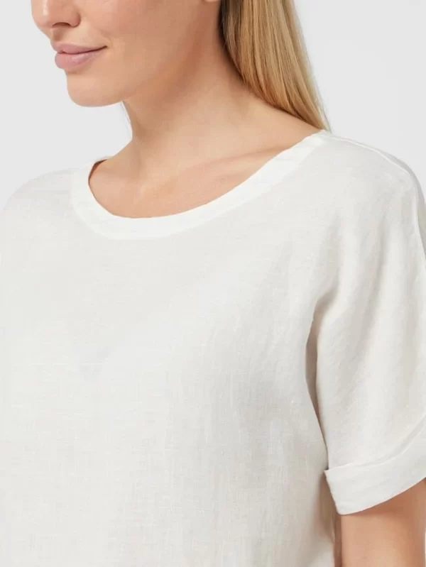 Gerry Weber Blusenshirt Aus Leinen – Offwhite 4