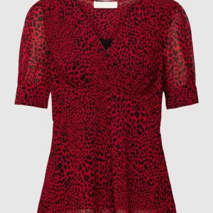 MICHAEL Michael Kors Blusenshirt Mit Animal-Print – Rot 9