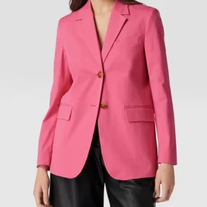 Mango Blazer Mit Pattentaschen – Fuchsia 13