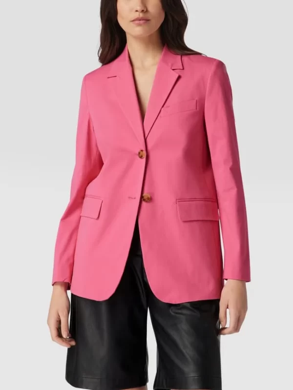 Mango Blazer Mit Pattentaschen – Fuchsia 5