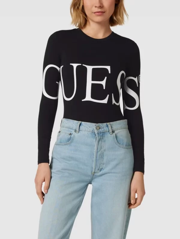 Guess Body Mit Label-Print – Schwarz 5