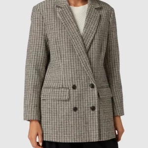 MOSS COPENHAGEN Blazer Mit Hahnentrittmuster Modell ‘Florencia’ – Mittelbraun 13