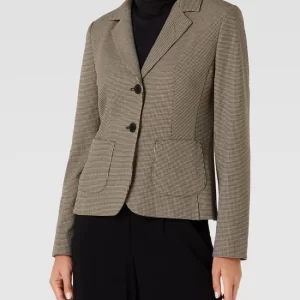 Betty Barclay Blazer Mit Hahnentrittmuster – Taupe 13