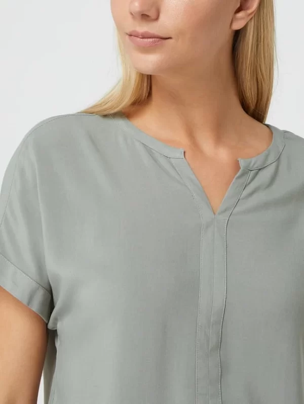 Soyaconcept Shirt Aus Viskose Mit Angeschnittenen Ärmeln – Khaki 4