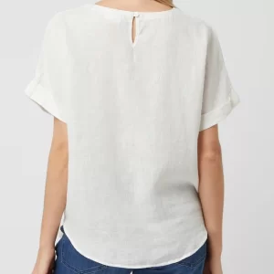 Gerry Weber Blusenshirt Aus Leinen – Offwhite 15