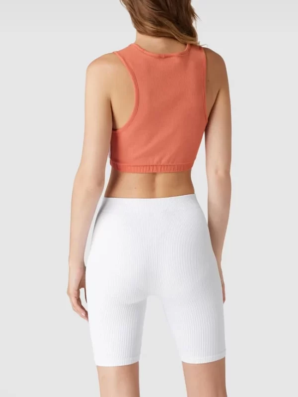 Adidas Originals Crop Top Mit Ripp-Optik – Rostrot 6