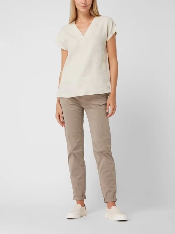 Esprit Collection Blusenshirt Aus Baumwolle – Taupe 1