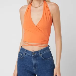 EDITED Crop Top Mit Neckholder Modell ‘Vilma’ – Orange 13