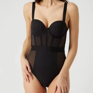 DKNY Body Aus Mesh – Schwarz 11