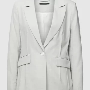 Comma Blazer Mit Label-Applikation – Hellgrau Meliert 9