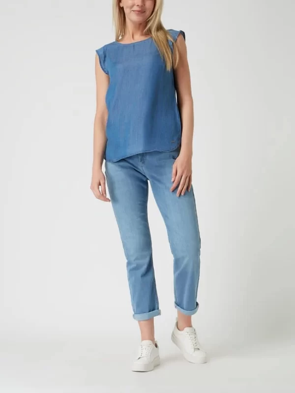 Tom Tailor Denim Blusentop Aus Lyocell – Jeans 1