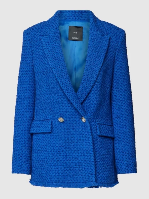 Mango Blazer Mit Strukturmuster Modell ‘BOSTON’ – Royalblau 3