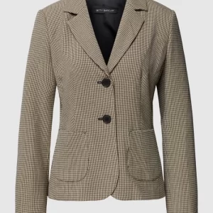 Betty Barclay Blazer Mit Hahnentrittmuster – Taupe 9