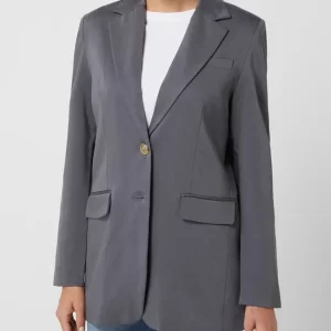 JC Sophie Blazer Mit Paspelierten Pattentaschen – Dunkelgrau 13