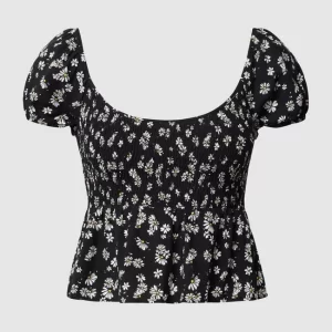 REVIEW Crop Top Mit Floralem Muster – Schwarz 9