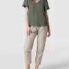 Jake*s Collection Bluse Mit Volantärmeln – Khaki 19