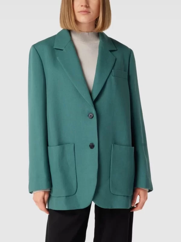 Marc O’Polo Blazer Mit Knopfverschluss – Petrol 5