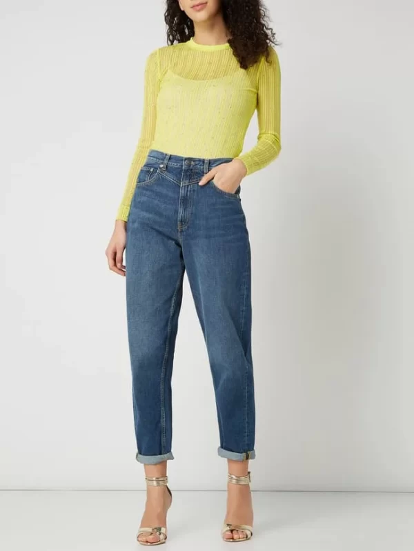 Pepe Jeans Pepe Jeans X Dua Lipa Body Mit Effektgarn – Neon Gelb 1