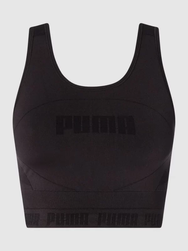 PUMA PERFORMANCE Tight Fit Crop Top Mit Stretch-Anteil – Schwarz 3