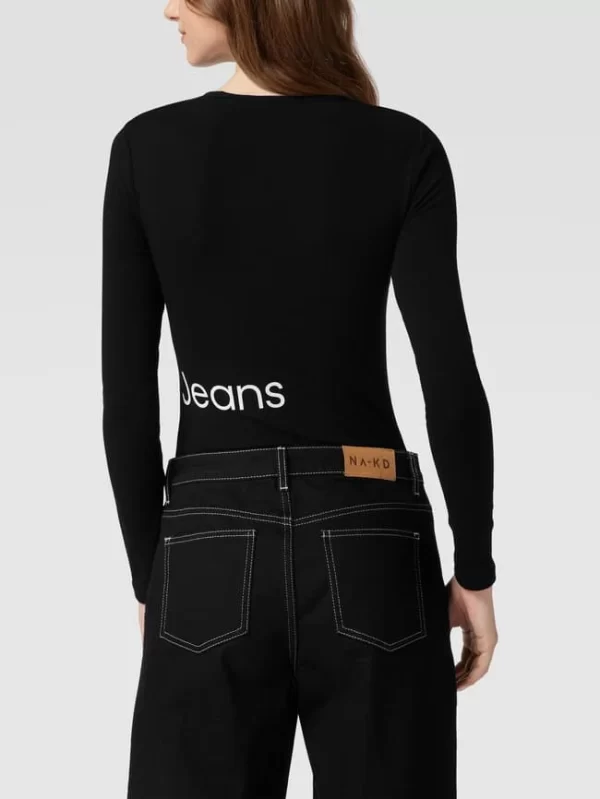 Calvin Klein Jeans Body Mit Label-Print – Schwarz 6