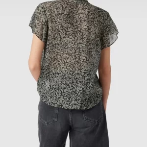 Jake*s Collection Bluse Mit Floralem Allover-Muster – Schwarz 15