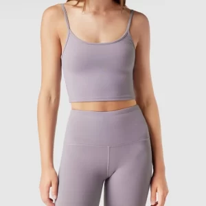 REVIEW Crop Top Mit Spaghettiträgern – Purple 13